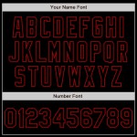 Custom White Black-Red Bomber Full-Snap Varsity Letterman Split Fashion Jacket