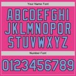 Custom Pink Light Blue-Black Bomber Full-Snap Varsity Letterman Two Tone Hoodie Jacket Custom Pink Light Blue-Black Bomber Full-Snap Varsity Letterman Two Tone Hoodie Jacket