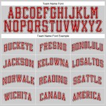 Custom Gray Red-Black Authentic Baseball Jersey