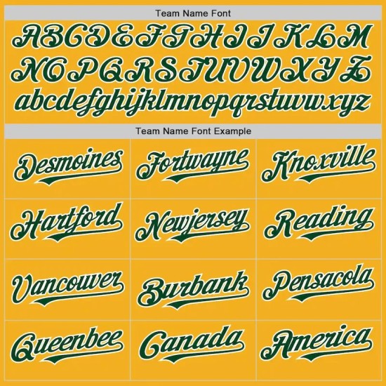 Custom Gold Green-White Authentic Sleeveless Baseball Jersey