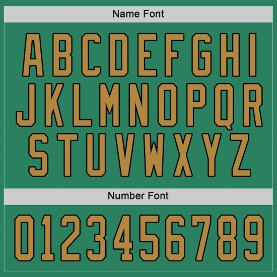 Custom Kelly Green Old Gold-Black Hockey Jersey