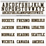 Custom White Black-Old Gold Mesh Authentic Throwback Football Jersey