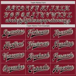 Custom Crimson Black Cream-Maroon Bomber Full-Snap Varsity Letterman Jacket