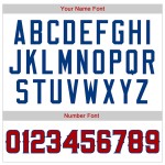 Custom White Royal Pinstripe Red-Royal Authentic American Flag Fashion Baseball Jersey