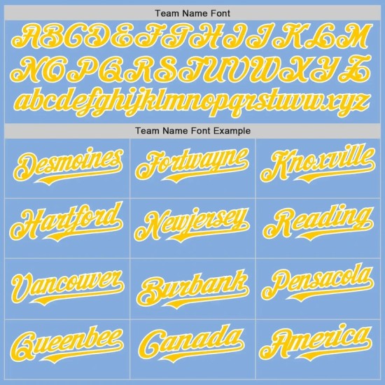 Custom Light Blue Yellow-White Authentic Sleeveless Baseball Jersey