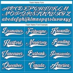 Custom Panther Blue White-Navy Hockey Lace Neck Jersey