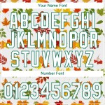 Custom White White-Kelly Green 3D Pattern Design Autumn Leaves Authentic Baseball Jersey