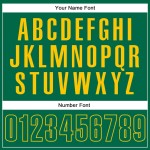 Custom Kelly Green Kelly Green-Yellow Performance Vapor Golf Polo Shirt Custom Kelly Green Kelly Green-Yellow Performance Vapor Golf Polo Shirt