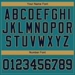 Custom Teal Navy-Old Gold Authentic Baseball Jersey