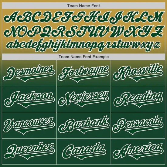 Custom Old Gold Green-White Authentic Fade Fashion Baseball Jersey