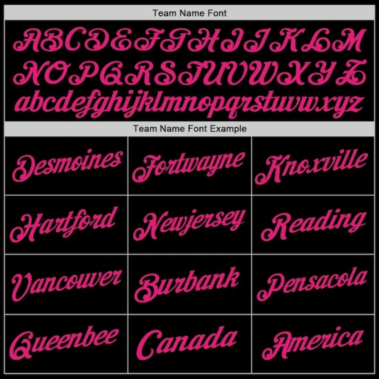 Custom Black Hot Pink Authentic Throwback Basketball Jersey