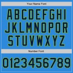 Custom Powder Blue Navy Cream-Neon Green Bomber Full-Snap Varsity Letterman Two Tone Jacket