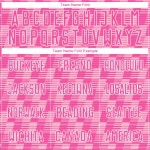 Custom Pink Light Pink-White Line Sublimation Soccer Uniform Jersey