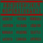 Custom Kelly Green Red Sublimation Soccer Uniform Jersey