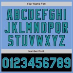 Custom Light Blue Teal-Black Bomber Varsity Letterman Two Tone Zipper Jacket